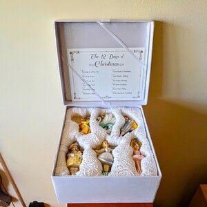 πKurt Adler Noble Gems Twelve Days Of Christmas Ornaments, 12-Piece Box Set NEW